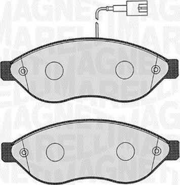 Magneti Marelli 363916060642 - Zestaw klocków hamulcowych, hamulce tarczowe