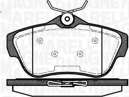 Magneti Marelli 363916060194 — Zestaw klocków hamulcowych, hamulce tarczowe