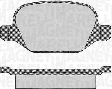 Magneti Marelli 363916060109 — Zestaw klocków hamulcowych, hamulce tarczowe