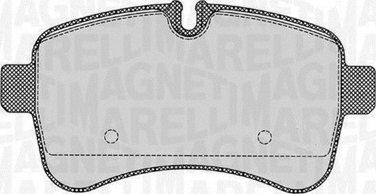 Magneti Marelli 363916060284 — Zestaw klocków hamulcowych, hamulce tarczowe