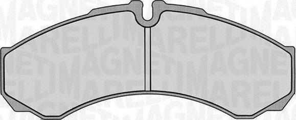 Magneti Marelli 363916060283 - Zestaw klocków hamulcowych, hamulce tarczowe