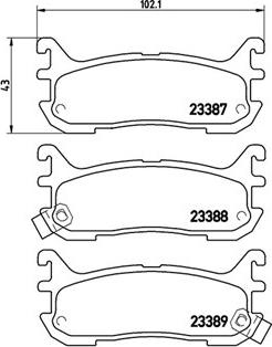 BOSCH 0 986 494 482 - Klocek hamulcowy kpl.