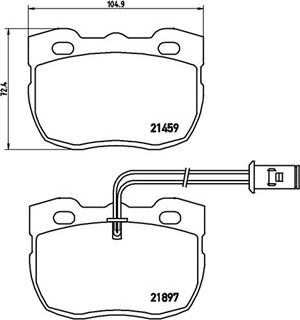 ATE 13.0460-6922.2 - KLOCKI HAM. LAND ROVER P. DEFENDER-DISCOVERY 2.0-4.0 4X4 89-16