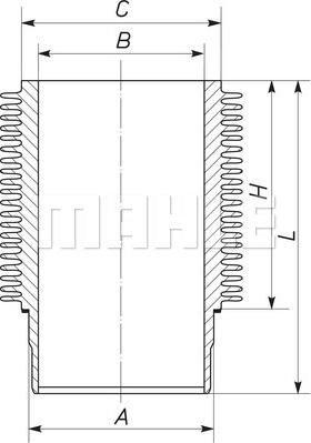 MAHLE 099 WR 29 00 - Tuleja cylindra