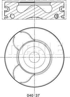 MAHLE 040 37 02 — Tłok