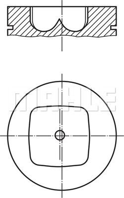 MAHLE 043 PI 00114 000 — Tłok
