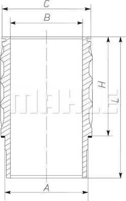 MAHLE 061 WN 17 01 — Tuleja cylindrowa