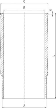 MAHLE 061 LW 00119 001 — Tuleja cylindrowa