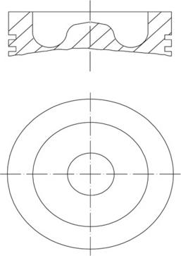 MAHLE 061 PI 00129 000 — Tłok