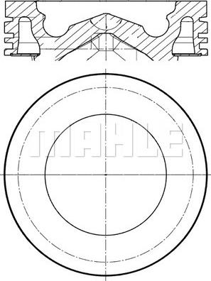 MAHLE 061 PI 00126 000 — Tłok