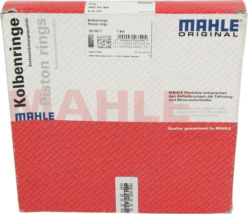 MAHLE 009 50 N0 - PIERŚCIENIE TŁOKOWE FIAT 2.8TD 94.40 STD