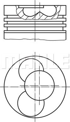 MAHLE 030 40 00 — Tłok
