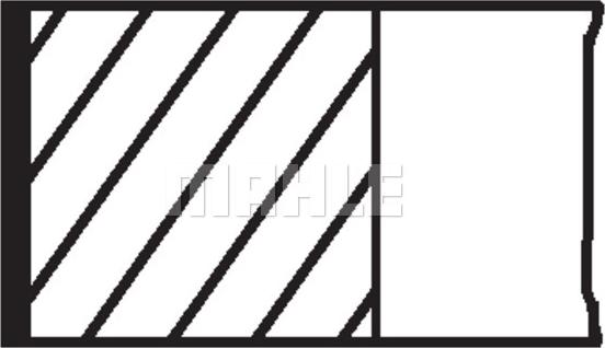 MAHLE 028 01 N1 — Zestaw pierścieni tłokowych