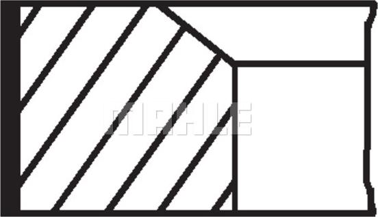 MAHLE 021 58 V1 — Zestaw pierścieni tłokowych