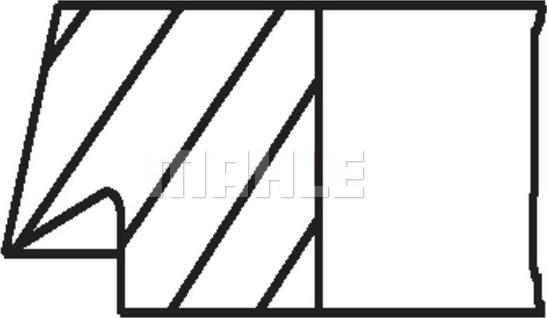 MAHLE 001 24 N0 - PIERŚCIENIE TŁOKOWE DB A KLASA W168
