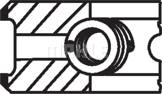 MAHLE 030 55 N2 - PIERŚCIENIE TŁOKOWE VW 1.9TDI 80.01 0.50