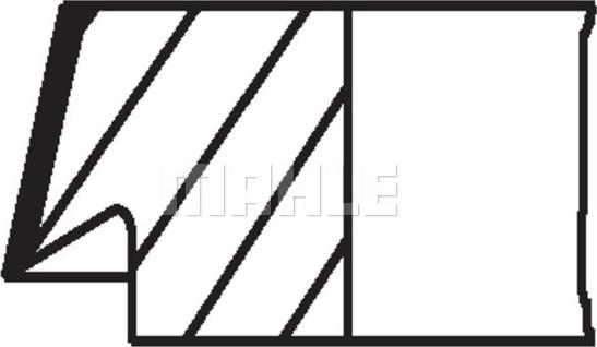 MAHLE 081 RS 00106 0N0 - PIERŚCIENIE TŁOKOWE BMW N52B25 82.00 ST