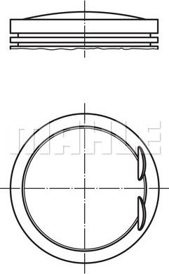 MAHLE 028 PI 00128 001 — Tłok