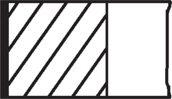 MAHLE 030 55 N0 — Zestaw pierścieni tłokowych