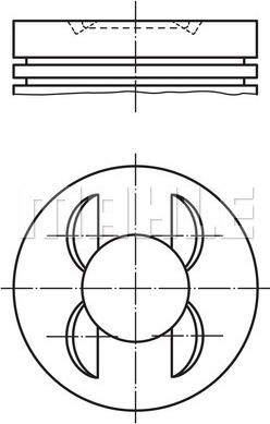 MAHLE 028 PI 00153 000 — Tłok