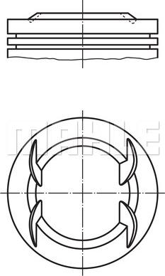 MAHLE 011 PI 00111 000 — Tłok