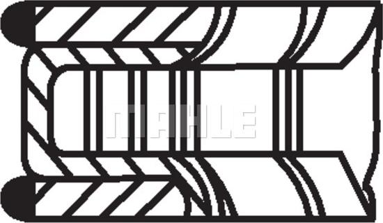 MAHLE 081 RS 00106 0N0 - PIERŚCIENIE TŁOKOWE BMW N52B25 82.00 ST