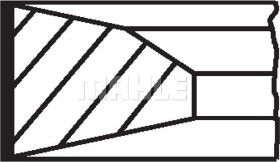 MAHLE 061 RS 00112 0V0 — Zestaw pierścieni tłokowych