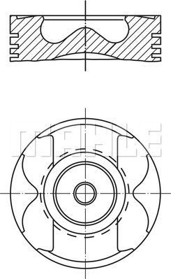 MAHLE 039 PI 00133 000 - Tłok