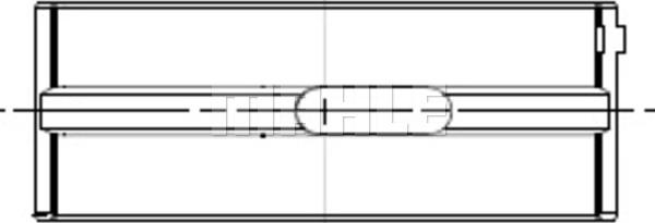 MAHLE 213 HL 21652 025 — Tuleja łożyska wału korbowego