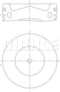 MAHLE 028 PI 00158 002 - Tłok