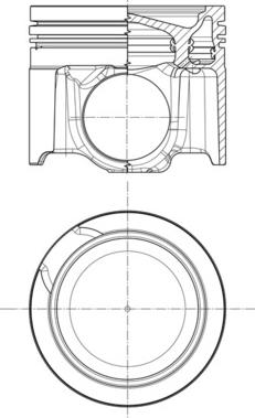 MAHLE 001 PI 00197 000 — Tłok