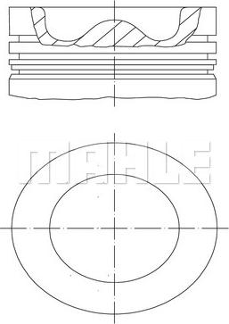 MAHLE 037 PI 00115 000 — Tłok
