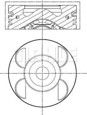 MAHLE 001 PI 00105 000 - Tłok