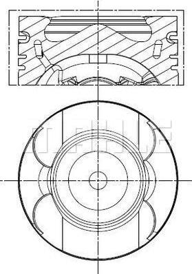 MAHLE 013 PI 00156 000 — Tłok