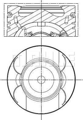 MAHLE 001 PI 00133 001 — Tłok