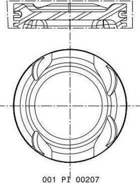 MAHLE 001 PI 00207 002 - Tłok