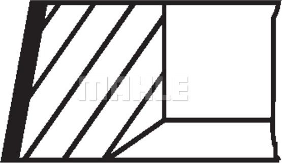 MAHLE 030 55 N2 - PIERŚCIENIE TŁOKOWE VW 1.9TDI 80.01 0.50