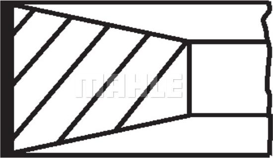 MAHLE 039 RS 00115 0N0 — Zestaw pierścieni tłokowych