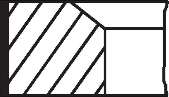 MAHLE 001 RS 00175 0V0 — Zestaw pierścieni tłokowych