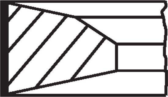 MAHLE 037 RS 00144 0N0 — Zestaw pierścieni tłokowych