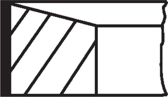 MAHLE 013 RS 10102 0N0 — Zestaw pierścieni tłokowych