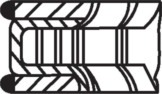 MAHLE 028 RS 10131 0N0 — Zestaw pierścieni tłokowych