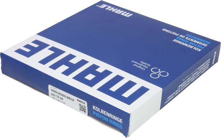 MAHLE 003 76 N0 - Zestaw pierścieni tłoka