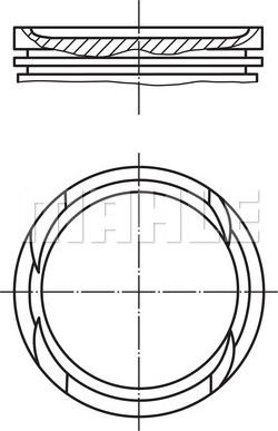 MAHLE 011 PI 00112 000 — Tłok