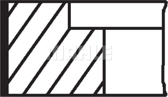 MAHLE 034 90 N0 — Zestaw pierścieni tłokowych