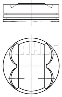MAHLE 081 PI 00107 000 — Tłok