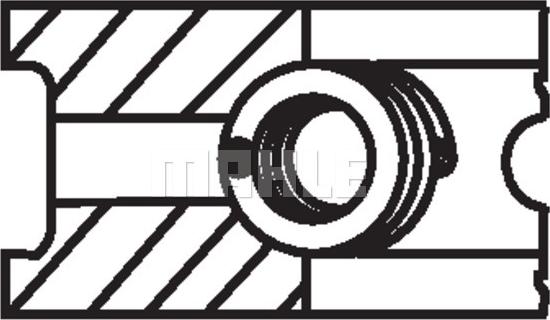 MAHLE 082 73 N0 - PIERŚCIENIE TŁOKOWE BMW 3 E36 2.0 91-