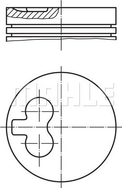 MAHLE 039 51 01 - TŁOK SILNIKA