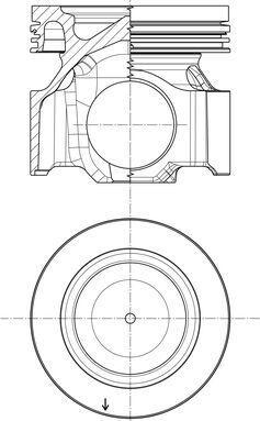 MAHLE 007 PI 00178 000 — Tłok