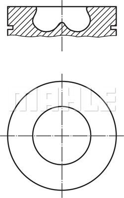 MAHLE 013 PI 00107 002 — Tłok